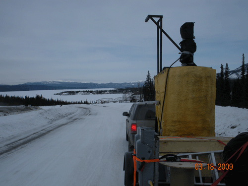 Test unit on the Alcan in BC